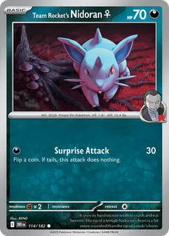 Team Rocket's Nidoran♀ #114, Reverse Holo