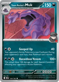 Team Rocket's Muk #124, Reverse Holo