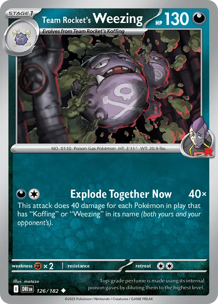 Team Rocket's Weezing #126, Destined Rivals