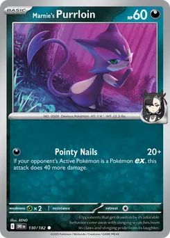 Marnie's Purrloin #130, Reverse Holo
