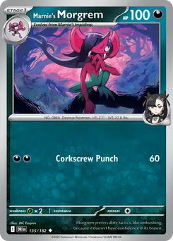 Marnie's Morgrem #135, Reverse Holo