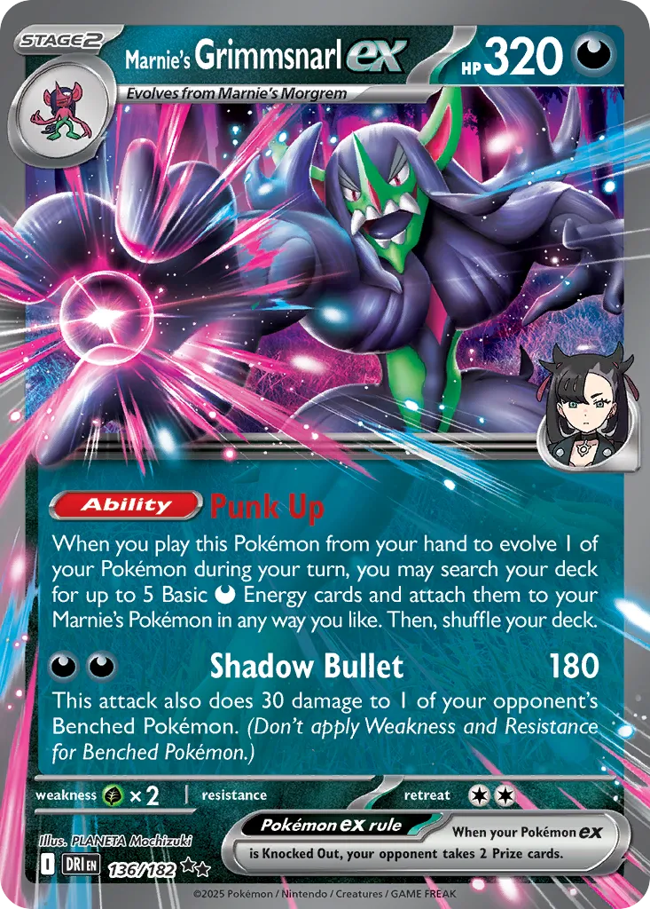 Marnie's Grimmsnarl ex #136, Destined Rivals