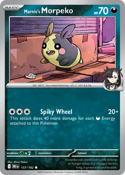 Marnie's Morpeko #137, Reverse Holo