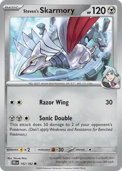 Steven's Skarmory #142, Reverse Holo