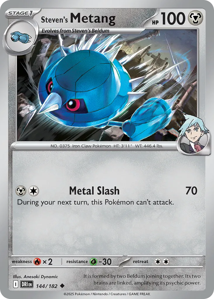 Steven's Metang #144, Destined Rivals Reverse Holo
