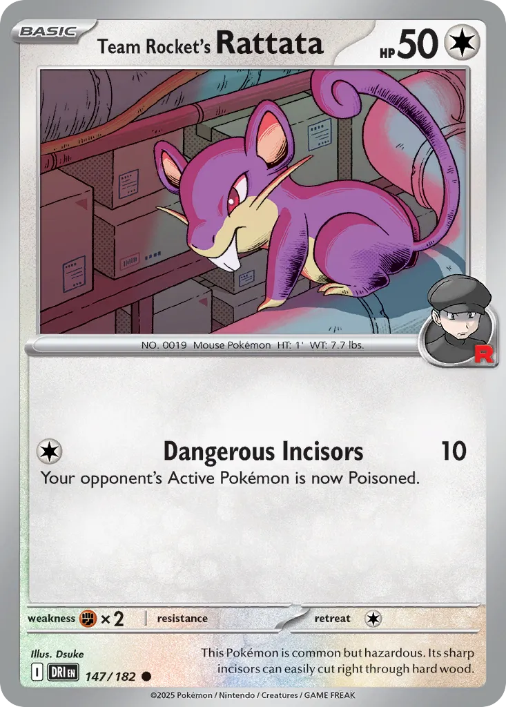 Team Rocket's Rattata #147, Destined Rivals