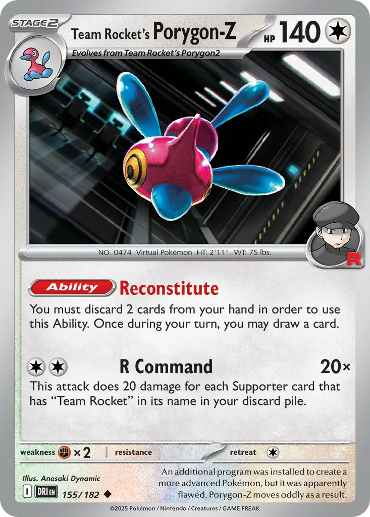 Team Rocket's Porygon-Z #155, Destined Rivals