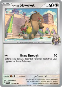 Arven's Skwovet #158, Reverse Holo