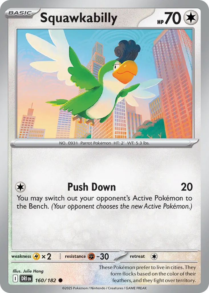 Squawkabilly #160, Destined Rivals Reverse Holo