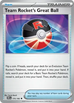 Team Rocket's Great Ball #175, Reverse Holo