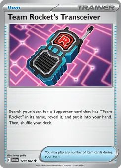 Team Rocket's Transceiver #178, Reverse Holo
