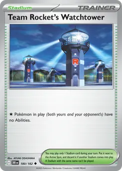 Team Rocket's Watchtower #180, Reverse Holo