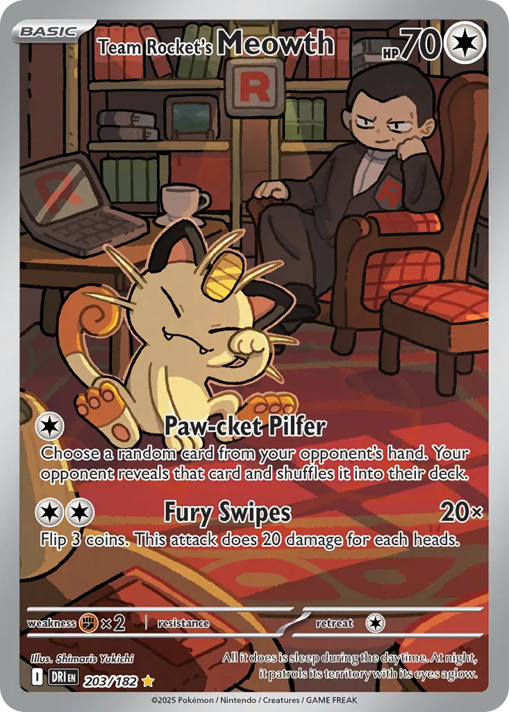 Team Rocket's Meowth #203, Destined Rivals