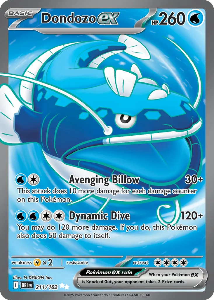 Dondozo ex #211, Destined Rivals