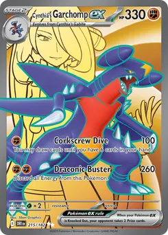 Cynthia's Garchomp ex #215, Standard