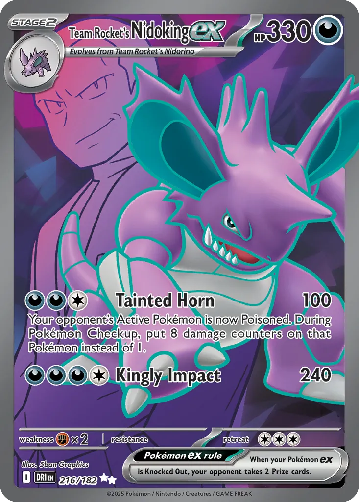 Team Rocket's Nidoking ex #216, Destined Rivals
