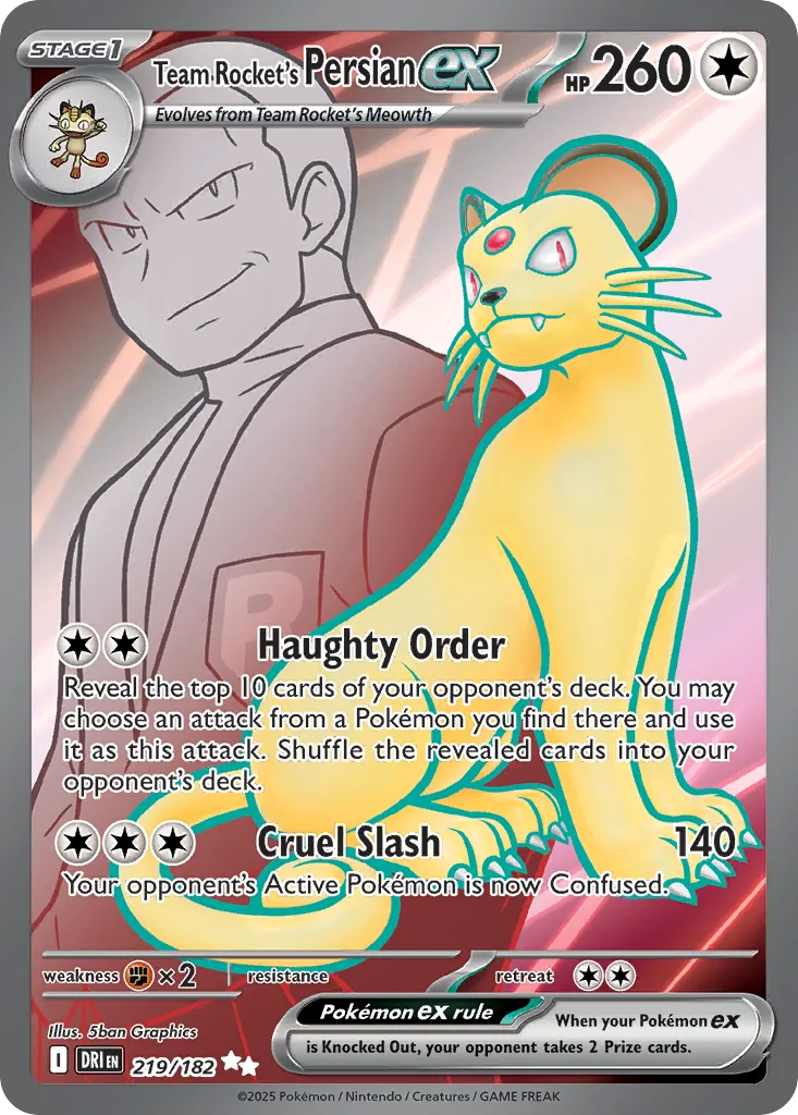 Team Rocket's Persian ex #219, Destined Rivals