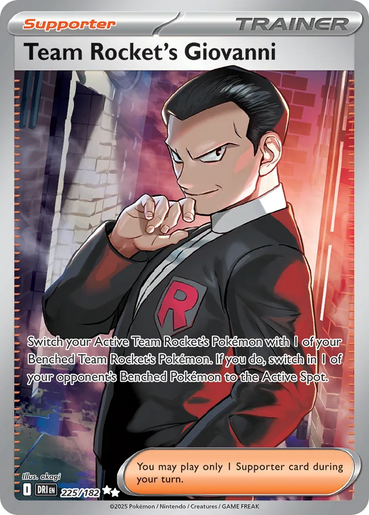 Team Rocket's Giovanni #225, Destined Rivals