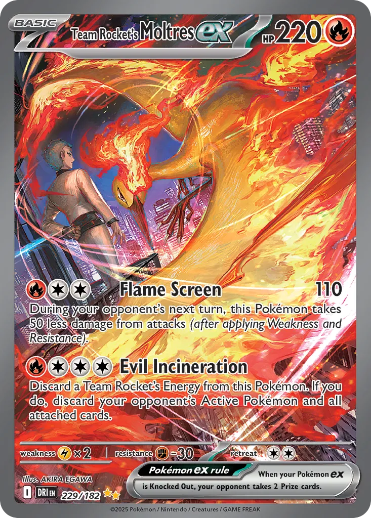 Team Rocket's Moltres ex #229, Destined Rivals