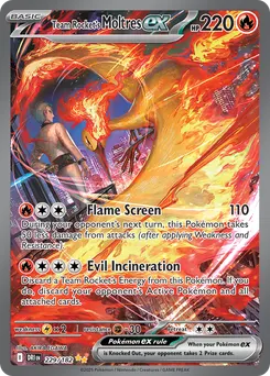 Team Rocket's Moltres ex #229, Standard