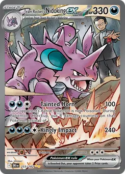 Team Rocket's Nidoking ex #233, Standard