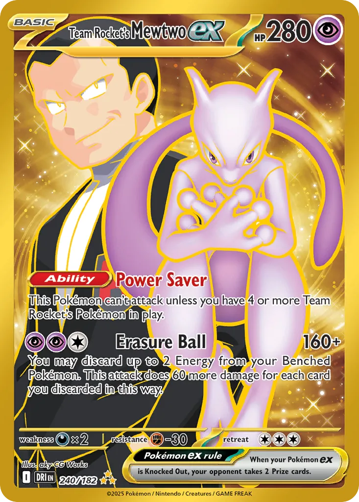 Team Rocket's Mewtwo ex #240, Destined Rivals