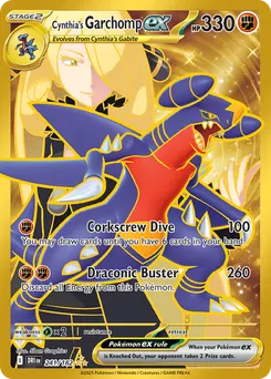 Cynthia's Garchomp ex #241, Standard