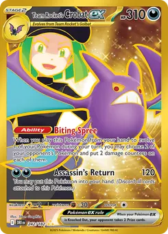 Team Rocket's Crobat ex #242, Standard
