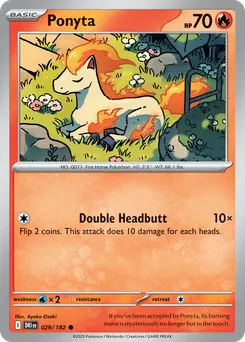 Ponyta #29, Reverse Holo