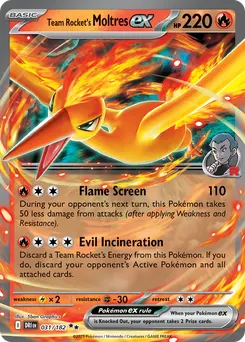 Team Rocket's Moltres ex #31, Standard