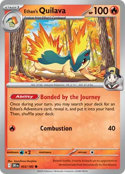 Ethan's Quilava #33, Reverse Holo