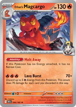 Ethan's Magcargo #36, Reverse Holo
