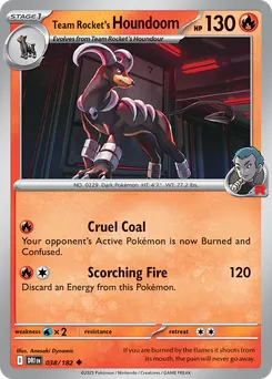 Team Rocket's Houndoom #38, Reverse Holo