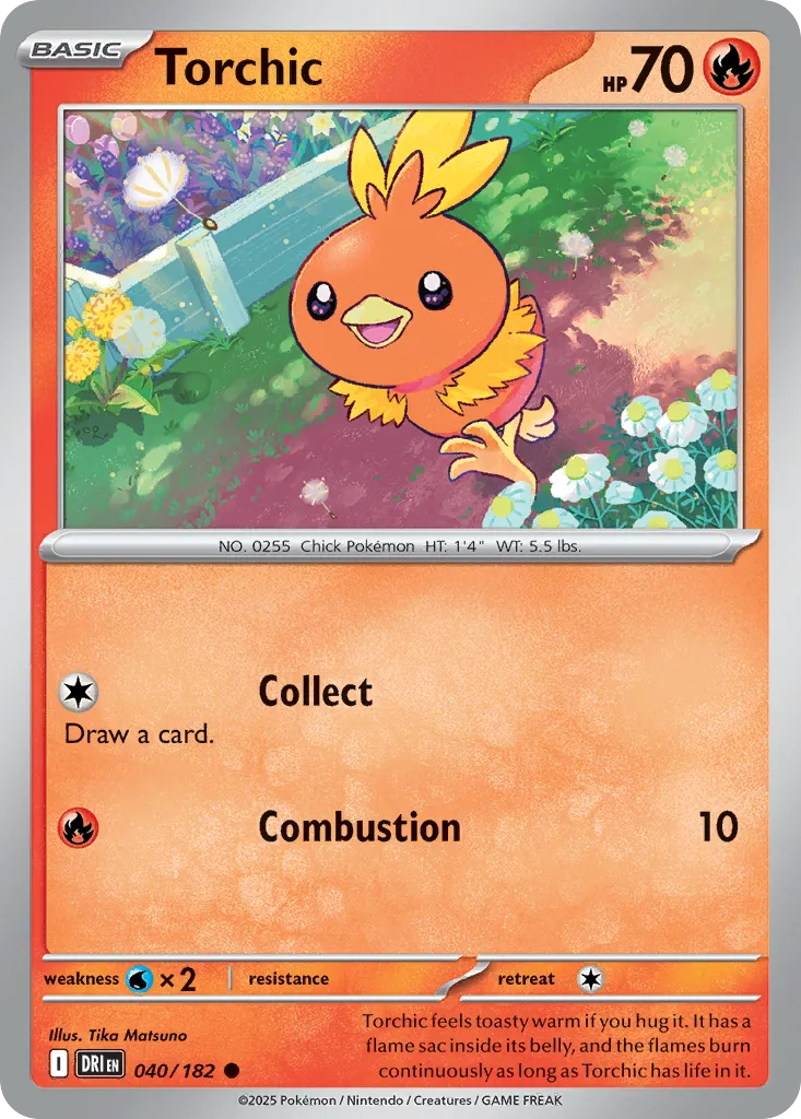 Torchic #40, Destined Rivals Reverse Holo