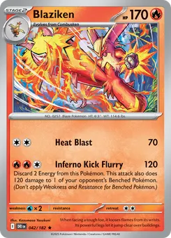 Blaziken #42, Reverse Holo