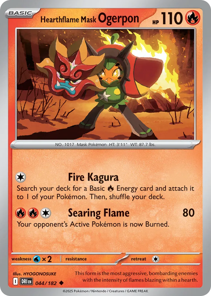 Hearthflame Mask Ogerpon #44, Destined Rivals