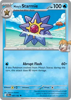Misty's Starmie #47, Reverse Holo