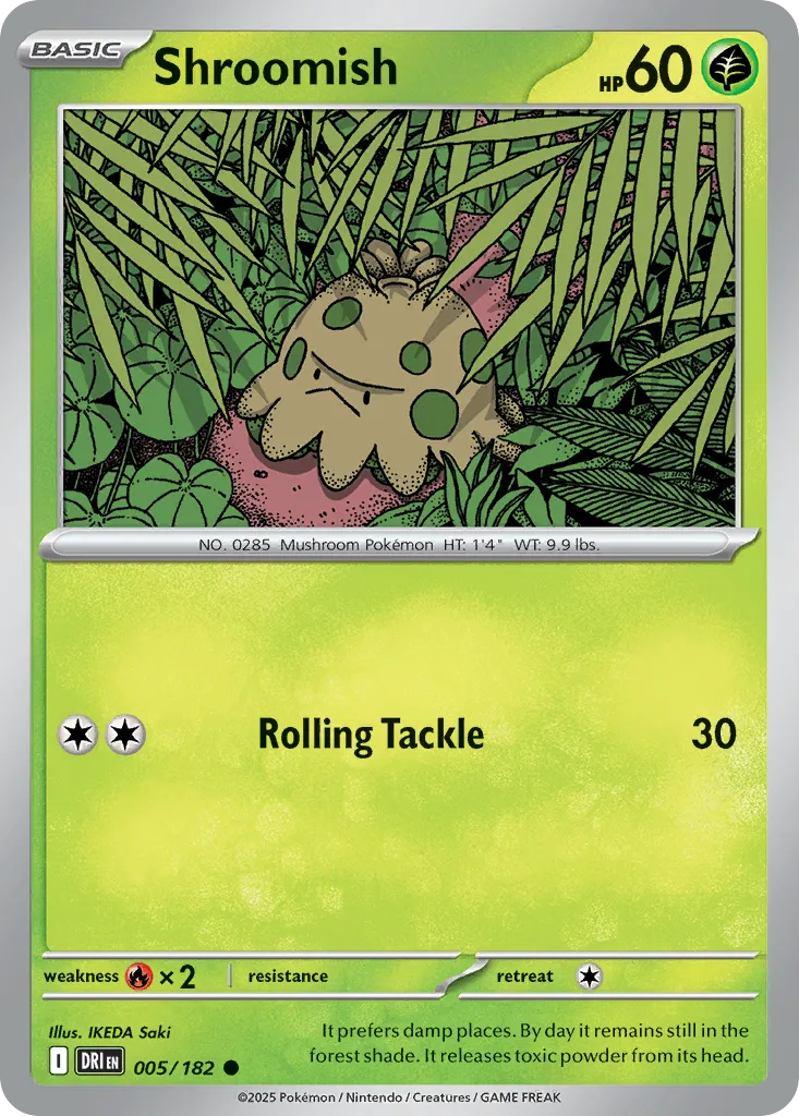 Shroomish #5, Destined Rivals Reverse Holo