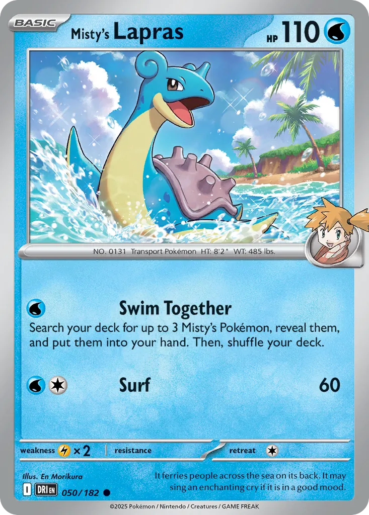 Misty's Lapras #50, Destined Rivals Reverse Holo