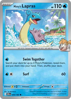 Misty's Lapras #50, Reverse Holo