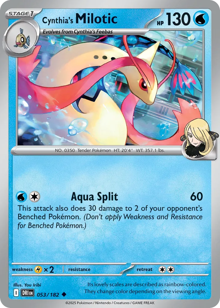 Cynthia's Milotic #53, Destined Rivals Reverse Holo
