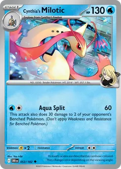 Cynthia's Milotic #53, Reverse Holo