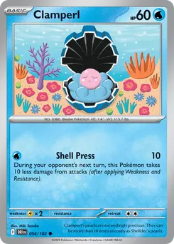 Clamperl #54, Reverse Holo