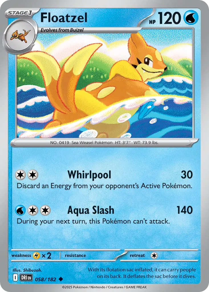 Floatzel #58, Destined Rivals