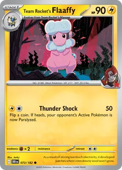 Team Rocket's Flaaffy #73, Reverse Holo