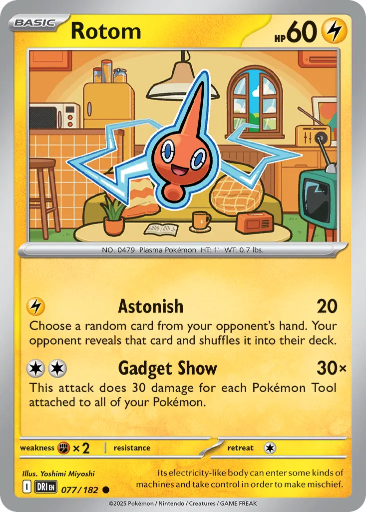 Rotom #77, Destined Rivals Reverse Holo