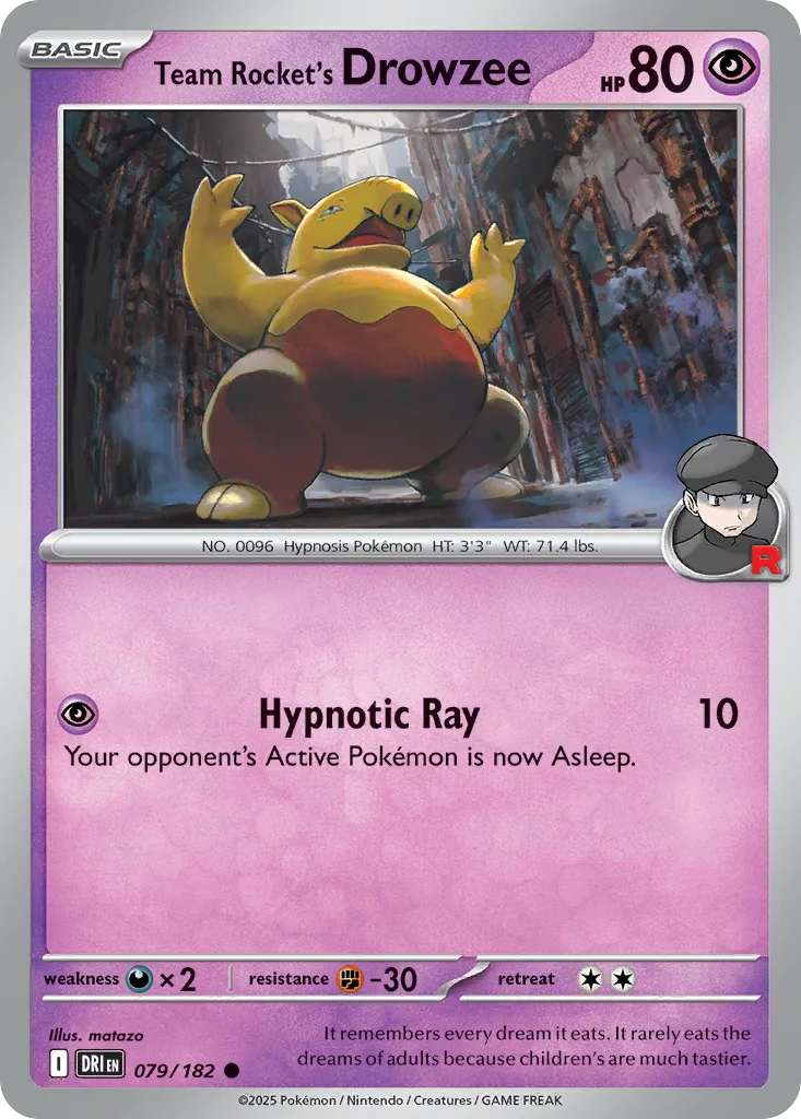 Team Rocket's Drowzee #79, Destined Rivals