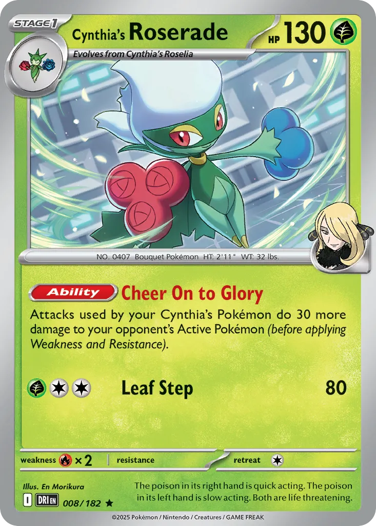 Cynthia's Roserade #8, Destined Rivals