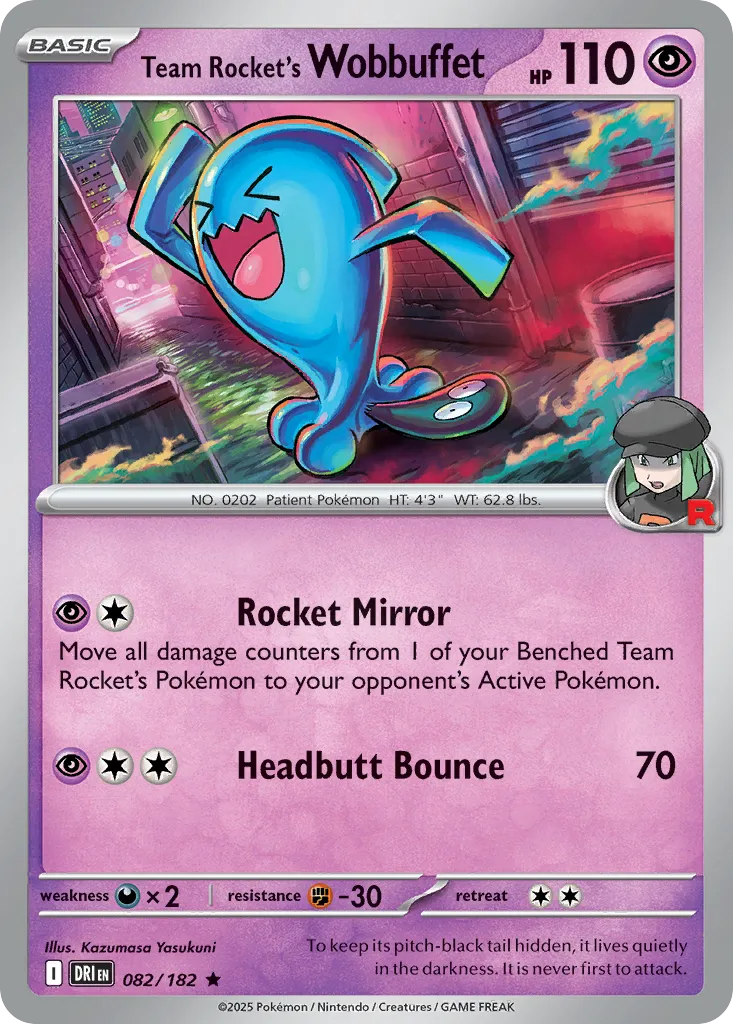 Team Rocket's Wobbuffet #82, Destined Rivals