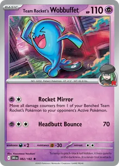 Team Rocket's Wobbuffet #82, Reverse Holo